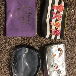 Four make up bags